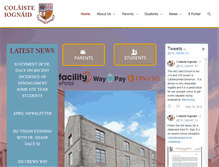 Tablet Screenshot of colaisteiognaid.ie